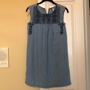 denim mexican dress